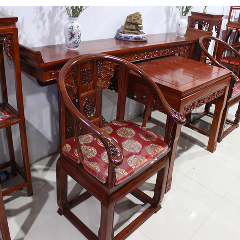 条案供桌实木中堂六件中式婚礼桌椅佛台农村堂屋八仙桌椅太师椅