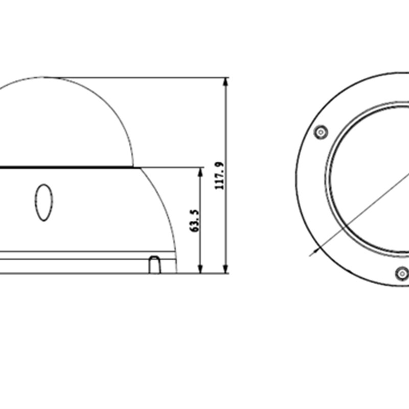 大华DH-IPC-HDBW5233E-Z 200万星光红外变焦防暴半球型网络摄像机