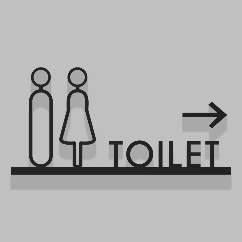 创意酒店洗手间标识牌男女WC厕所无障碍卫生间指示牌个性定制