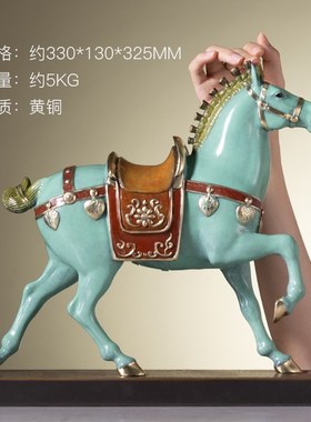 朱炳仁铜 壮志凌云客厅装饰马摆件家居饰品办公桌摆件办公室摆件