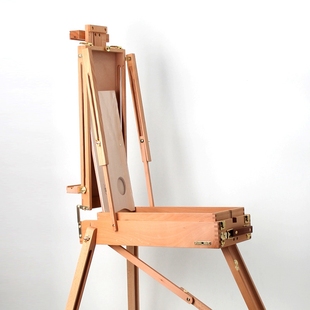 双丰油画箱榉木女式油画箱手提便携式写生油画架油画工具箱油画架