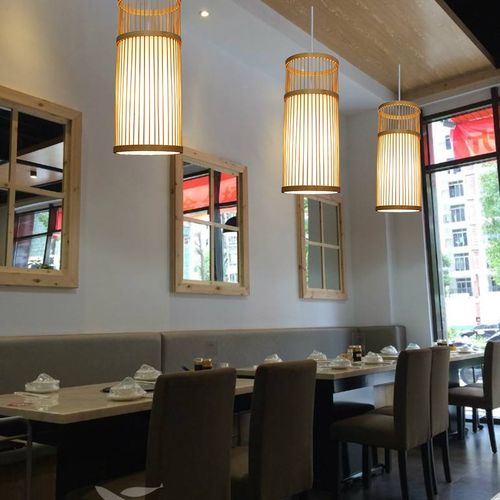 日式餐厅吊灯竹艺灯具民宿客厅卧室床头阳台过道茶室吧台走廊灯