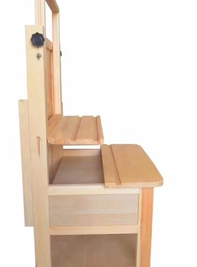 画架支架式可升降画桌实木画架带抽屉美术画室桌子多功能画架