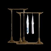 实木中式 架 衣帽架落地汉服挂衣架酒店民宿秀禾服复古旗袍婚纱服装