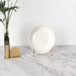 盘子展示坐盘看盘挂盘架瓷盘子支架钟表工艺底座奖牌展示托架