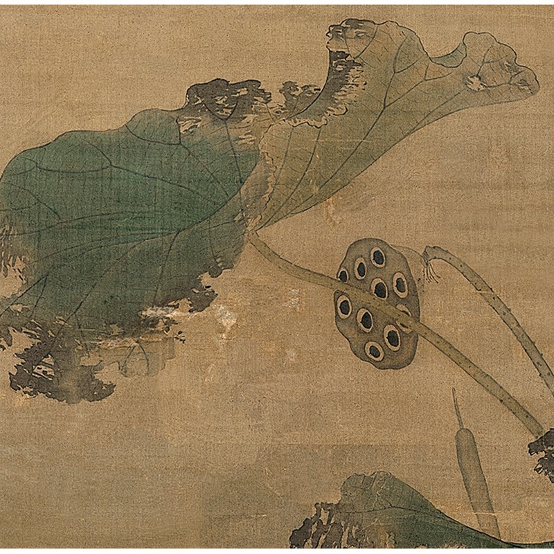 明吕纪秋鹭芙蓉图仿古画工笔花鸟艺术微喷高清复制临摹手稿装饰画