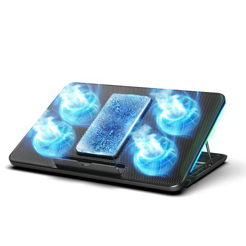 索皇半导体笔记本散热器电脑支架风冷降温架寸1底座增高静音调速