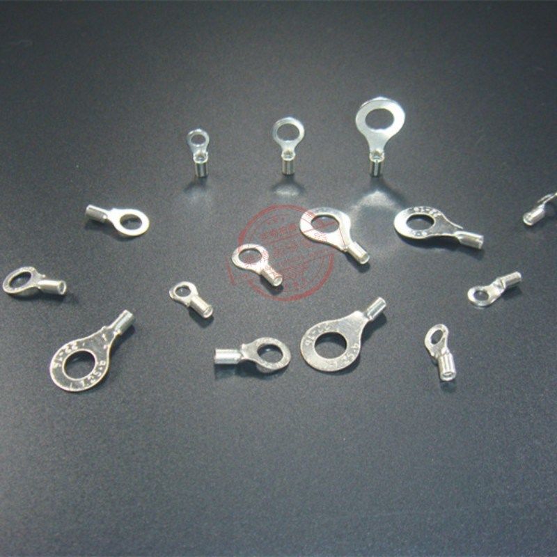 N2 冷压圆形O型接线端子 裸端头 黄铜线鼻子只