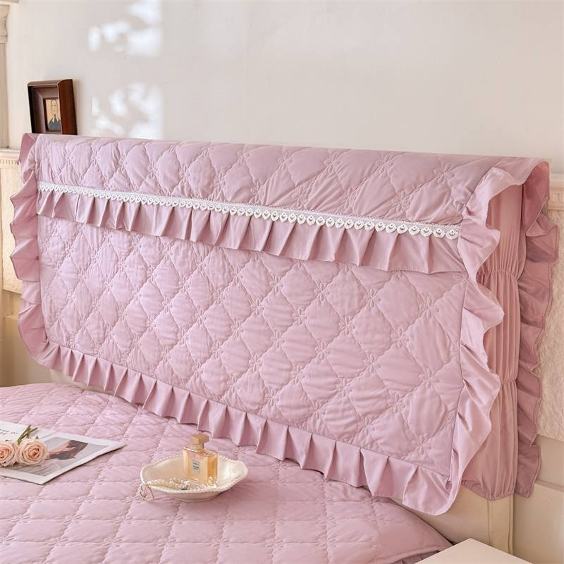 22新款亲肤磨毛夹棉床头罩床裙床头遮丑防尘防撞头一米五床