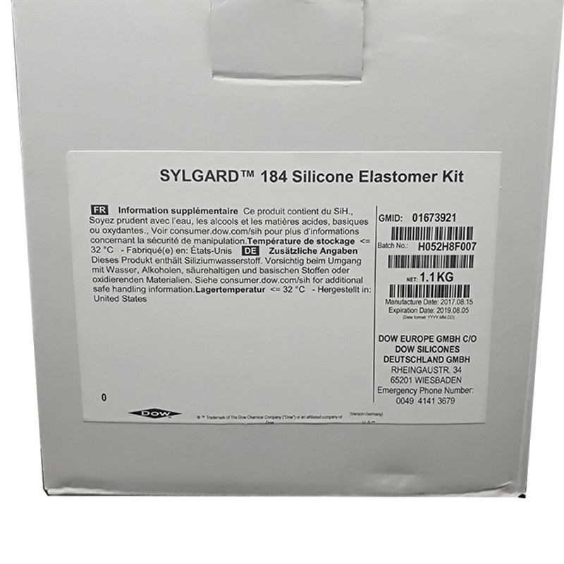 道康宁DC184光学胶道康宁PDMS硅橡胶SYLGARD 184有机硅胶透明胶