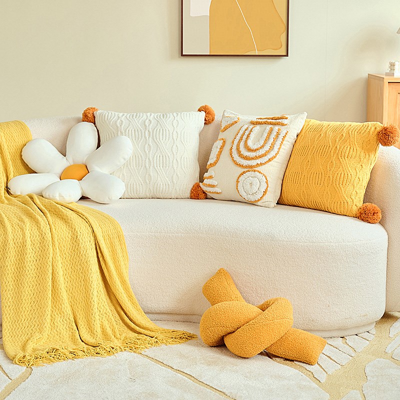 迷雾之森田园风抱枕沙发客厅飘窗靠垫车载卧室靠枕样板间橘子汽水