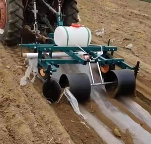 新款自动上土手扶四轮车配地膜覆盖铺膜覆膜地膜覆盖