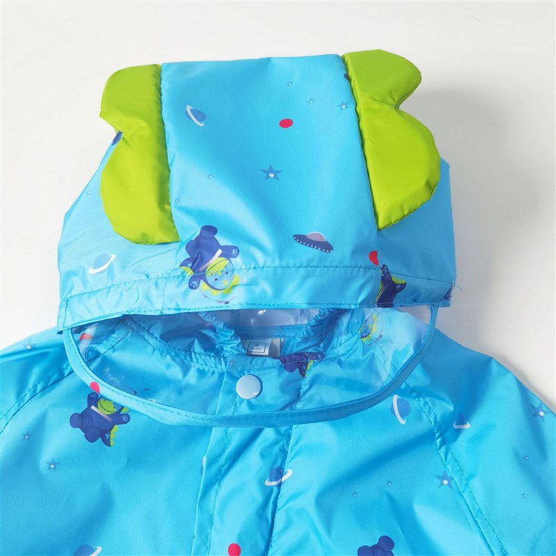 出口韩国儿童雨衣2022新款轻薄速干男女童小学生幼儿园宝宝防雨服
