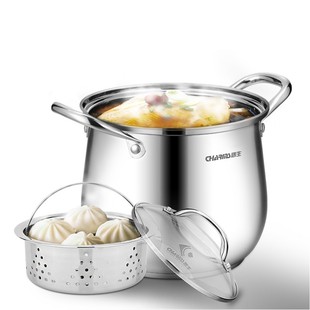 创生汤锅锅具家用大锅加厚耳锅高汤锅燃气电磁炉通用