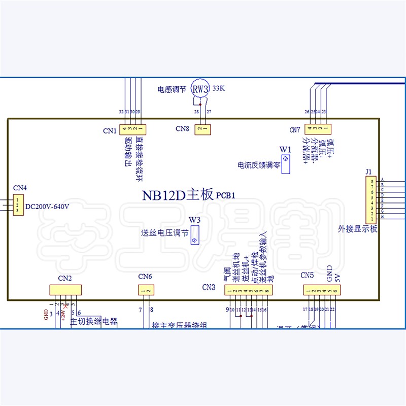 数字化气保焊机控制板 NB12D 逆变气保焊 手工焊主板 NBC-270/315