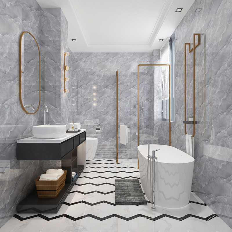 墙纸自粘墙面装饰瓷砖贴纸防水防潮背景墙壁纸仿大理石铝塑板墙贴