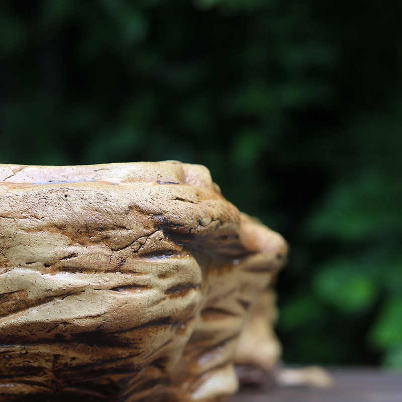 手工长方形特大号粗陶盆景盆多肉盆栽绿植个性创意不规则拼盘花盆