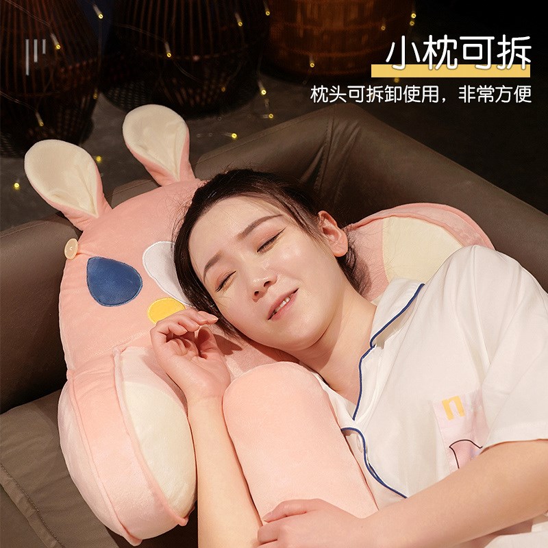 卡通床头靠垫沙发大靠背软包办公室护腰靠枕座椅腰靠垫宿舍腰枕