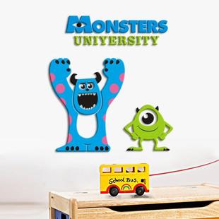怪兽电力公司3d立体壁贴压克力墙画 画大眼怪兽客厅卧室儿童房床