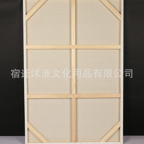 油画框 超大尺寸实木中粗细纹亚麻布油画框成品大画框