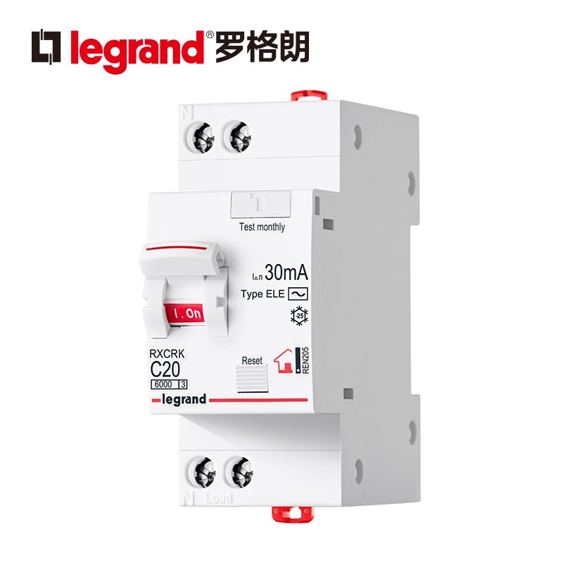 罗格朗空气开关断路器RXC模数化1P+N家用2P63A短路3P漏电保护器