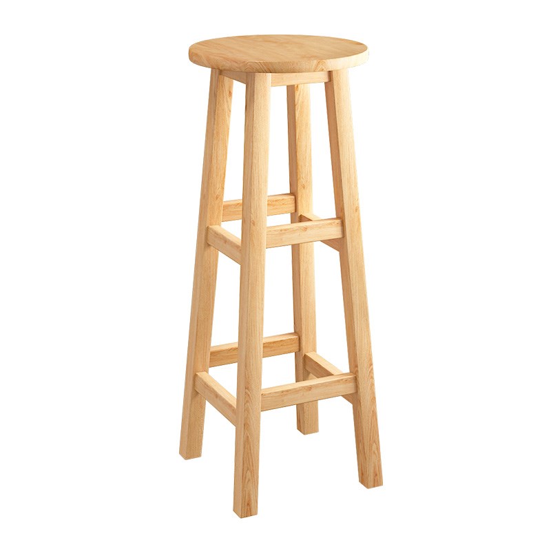 现代实木吧椅吧凳吧台椅酒吧椅高脚凳梯凳家用奶茶店欧式椅子