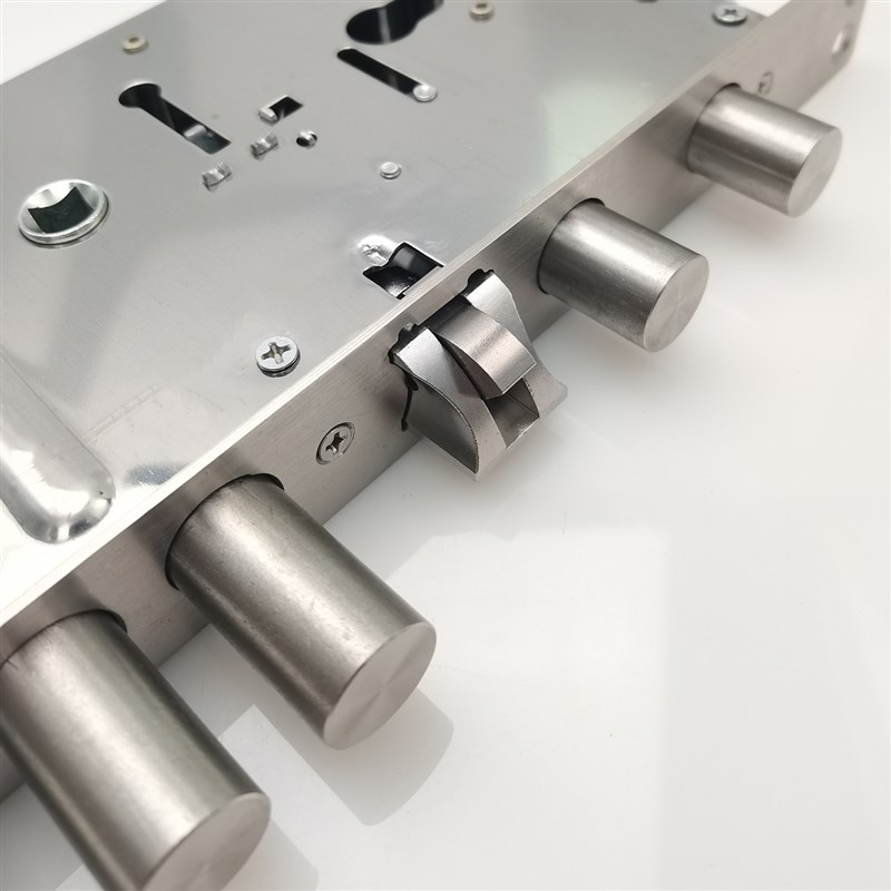 指纹锁专用活快全钢连动轮防撬静音防撞防卡死锁体静音开叉