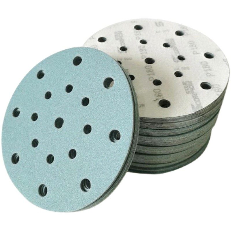 寸孔干磨石榴石蓝砂背绒圆盘自粘沙子批土金属打磨抛光砂,标准件/零部件/工业耗材,砂纸,淘宝优惠券,粉丝福利购,淘宝优惠卷