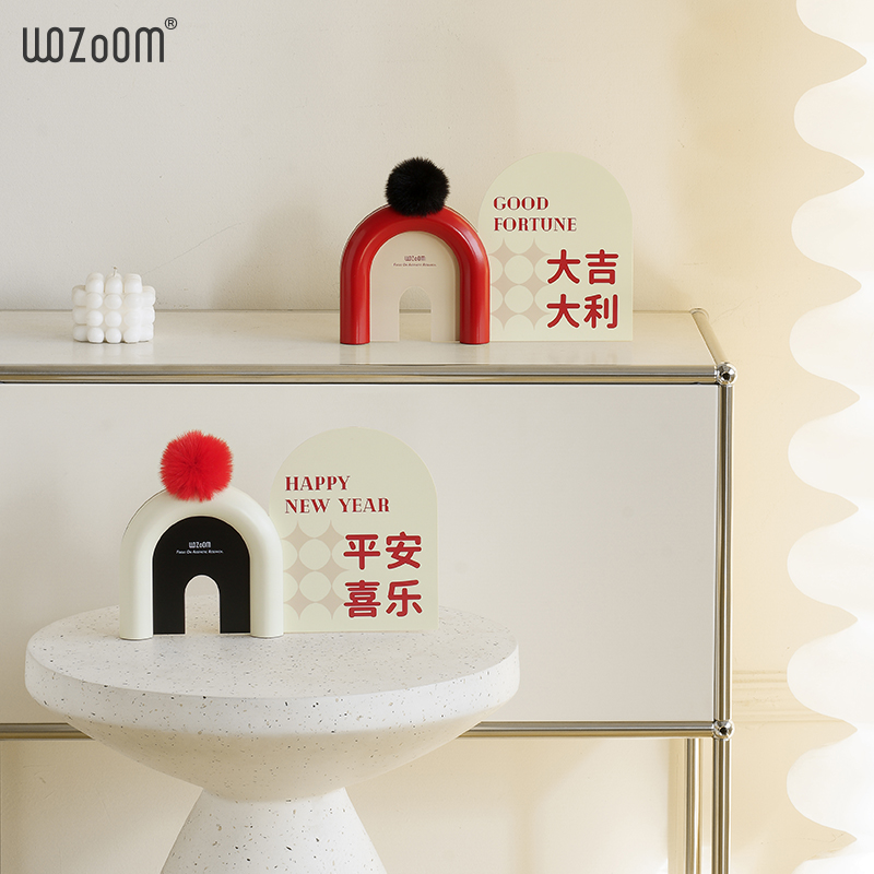 Mndeld平安喜乐摆件客厅玄关电视柜酒柜新年装饰乔迁新家居礼品
