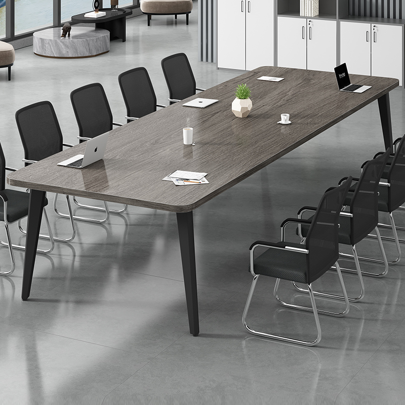 会议桌长桌现代小型会议室培训桌工作台长条办公桌椅