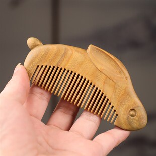 阿根廷绿檀木梳子发簪防静电防脱发按摩梳檀香便携木梳子