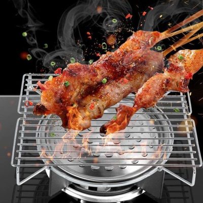 家用厨房烧烤架天燃气煤气炉灶台上用烧烤炉架子烤盘灶台烤炉架