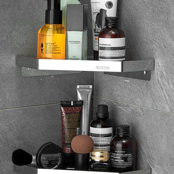 304不锈钢浴室置物架 壁挂免钉淋浴房收纳免打孔卫生间转角三角篮,家装主材,卫浴置物架,淘宝优惠券,粉丝福利购,淘宝优惠卷