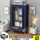 简易衣柜带抽屉家用n卧室结实耐用布衣柜加粗加厚全钢架组装 挂衣