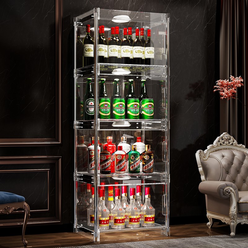 酒柜客厅202i5新款轻奢高档家用小型靠墙欧式酒柜展示柜置物陈列