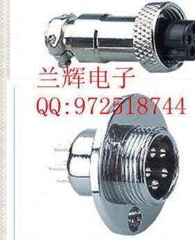 【重强】航空插 16M-3A-3E 3芯 M16 连接器 法兰盘GX16-3  16MM