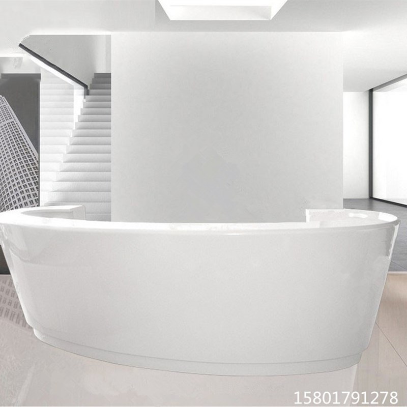 弧形烤漆前台半圆形创意公司接待台美容院形象吧台酒店.收银台柜