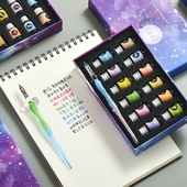 玻璃笔蘸水套装 手工创意文具墨水小清新沾水笔 学生水晶钢笔礼盒装