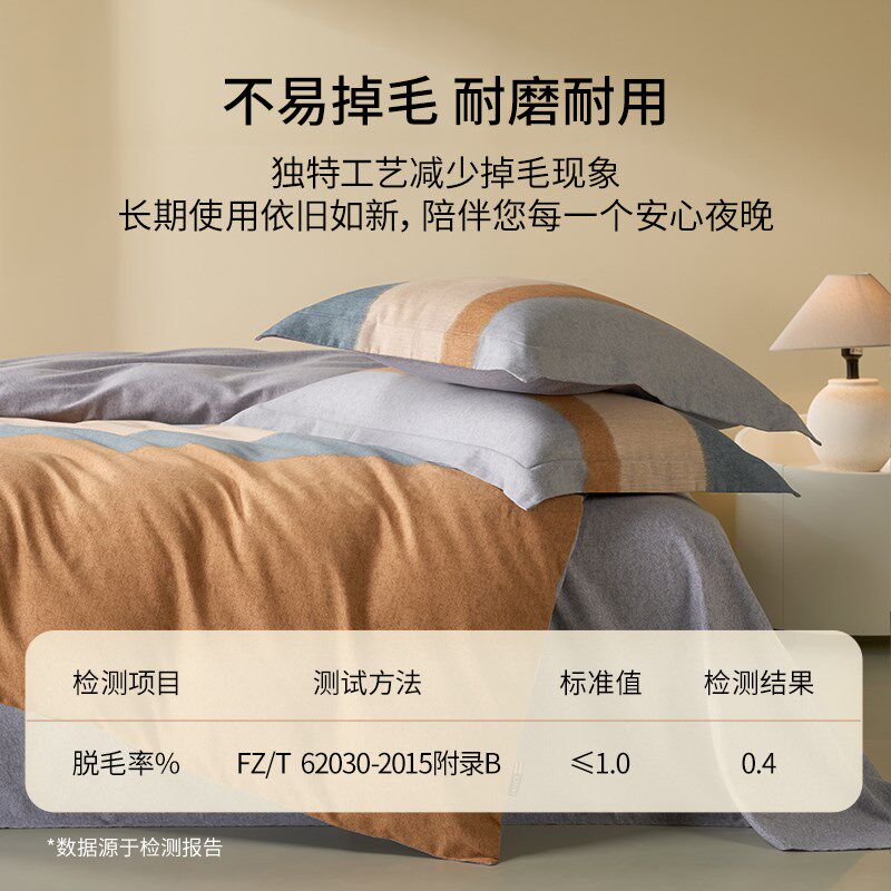 【直播闪降】佳丽斯磨毛纯棉四件套秋冬床单加厚床品全棉保暖套件