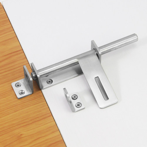 304不锈钢木门插销HFY47-100大门锁扣门扣加厚门栓防盗门明装锁