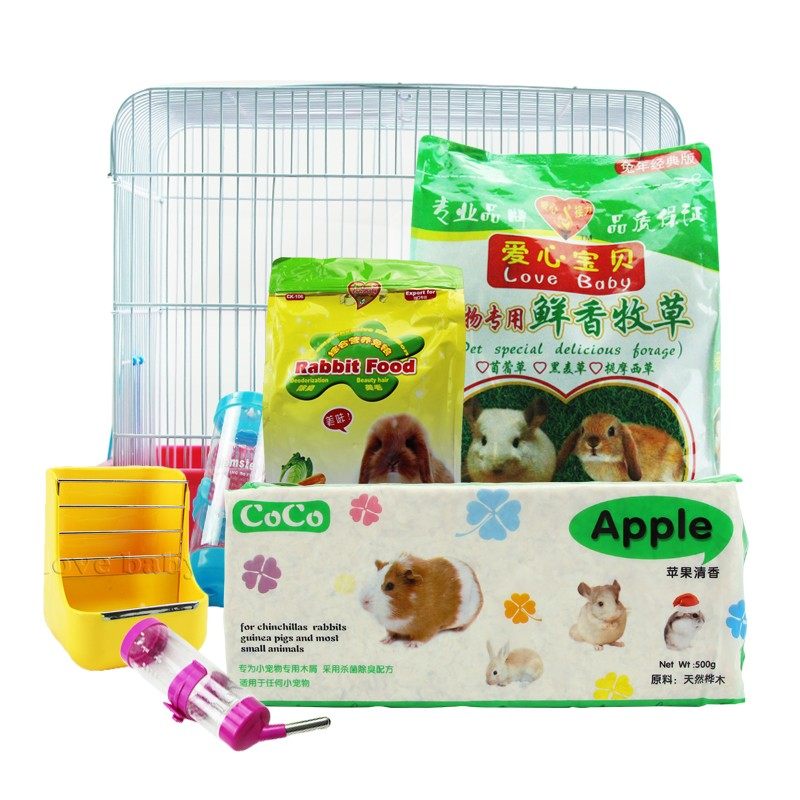 兔粮套餐兔子套餐兔笼垫材兔子饲料牧草套餐兔笼套装木屑颗粒饲料,宠物/宠物食品及用品,兔笼,淘宝优惠券,粉丝福利购,淘宝优惠卷