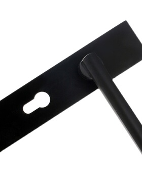 换锁家用门锁室内家用房门锁卧室黑色门把手静音通用型锁具160孔