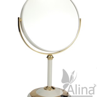 包邮 欧美Style 放大5倍 双面化妆镜大号桌面梳妆镜 高档台式