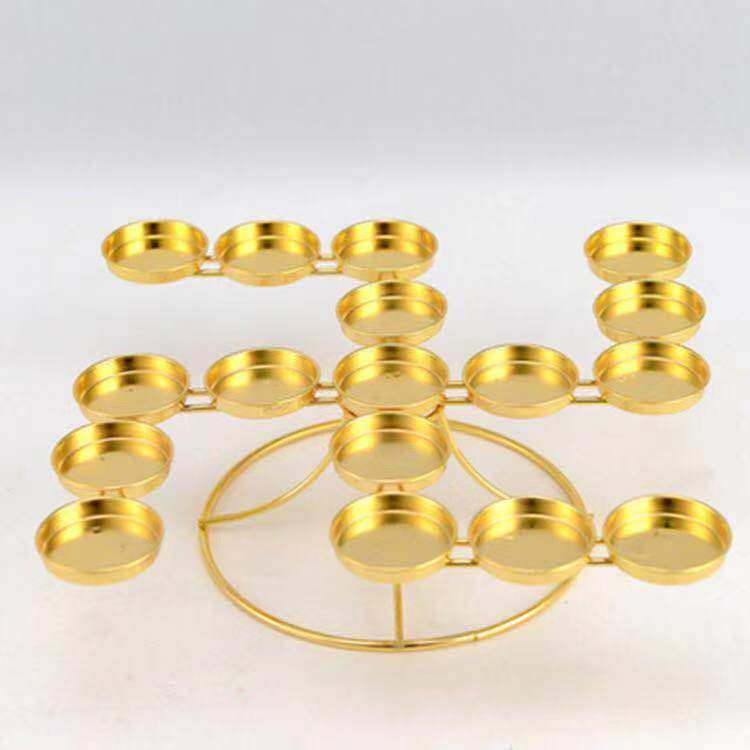 新款卍万字17品圆盘酥油灯架用品法器锌合金供灯蜡烛烛台灯座,节庆用品/礼品,蜡烛,淘宝优惠券,粉丝福利购,淘宝优惠卷
