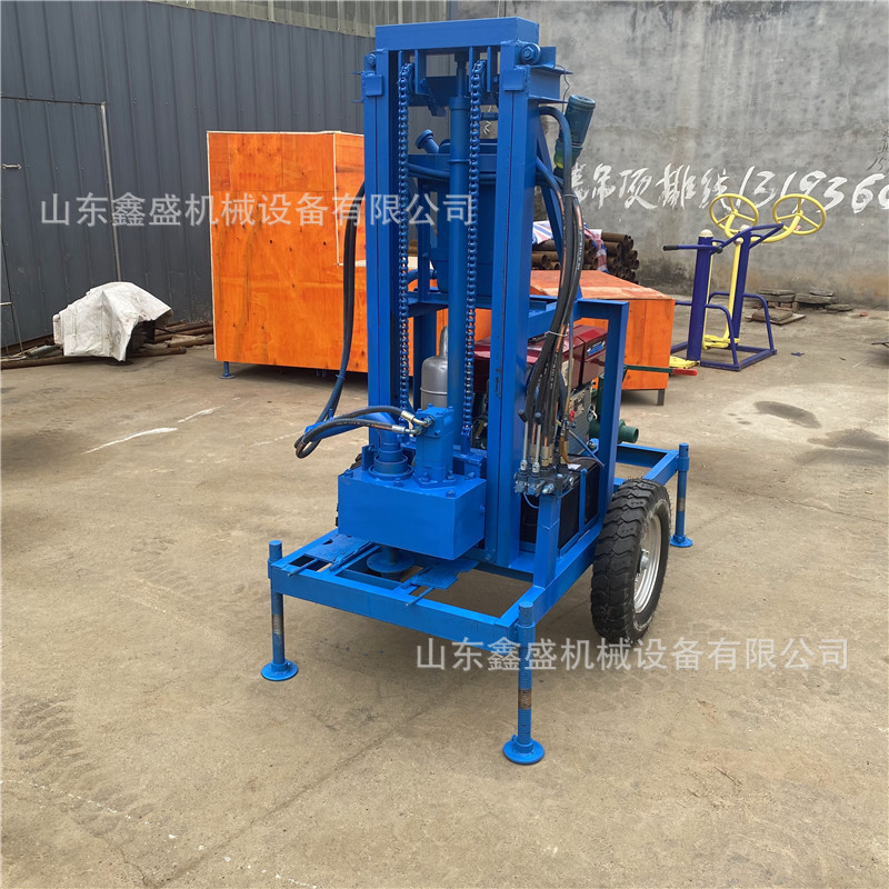 液压22马力钻井机 农田灌溉100米水井钻机 回转式柴油打井机厂家