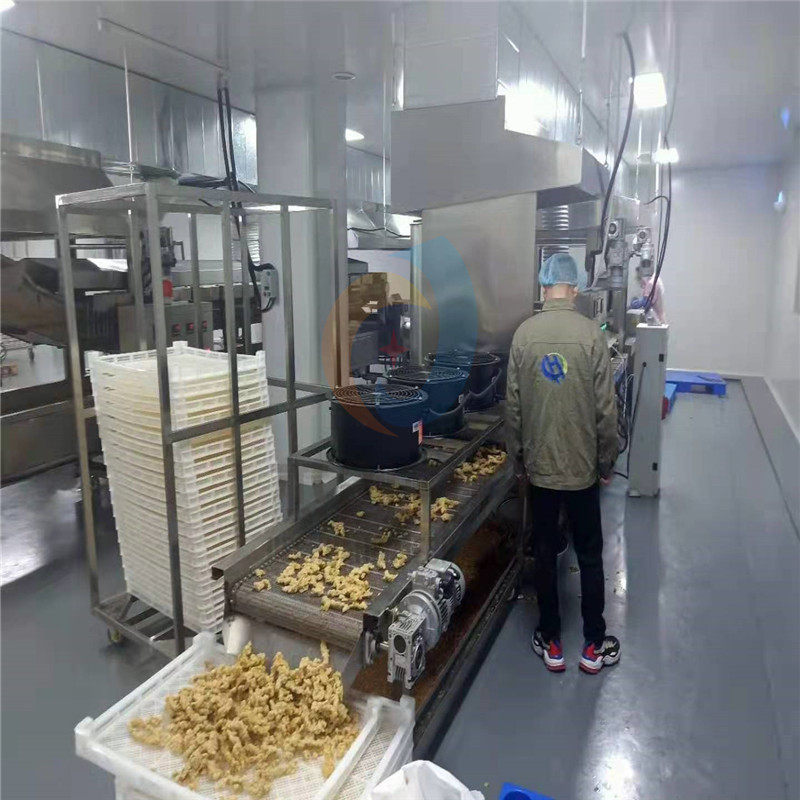 四川小酥肉油炸设备手投式小酥肉预炸设备连续式溜肉段油炸机器