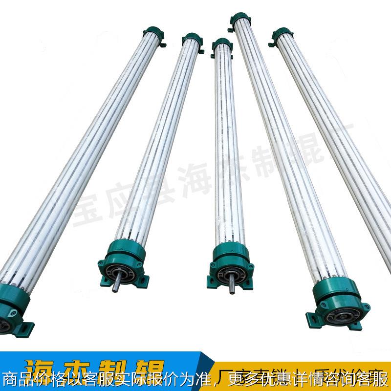 用于薄膜无纺布橡胶条展平辊 舒展除去皱棍轴轮可调节拉平PU硅胶