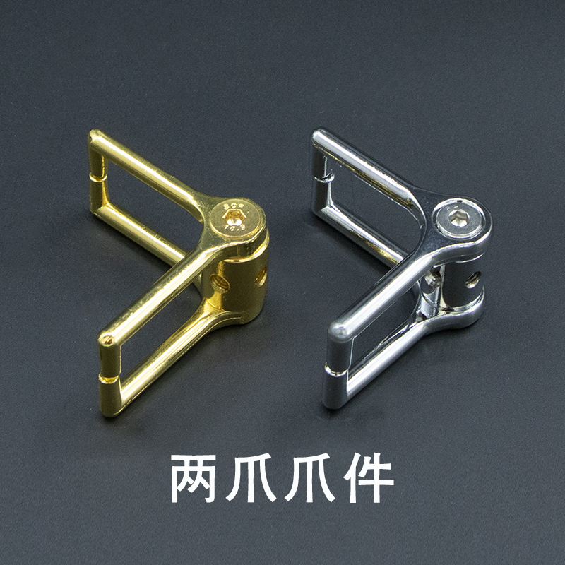 不锈钢水晶挂玻璃砖挂专用四爪固定扣隔断屏风金色银色电镀