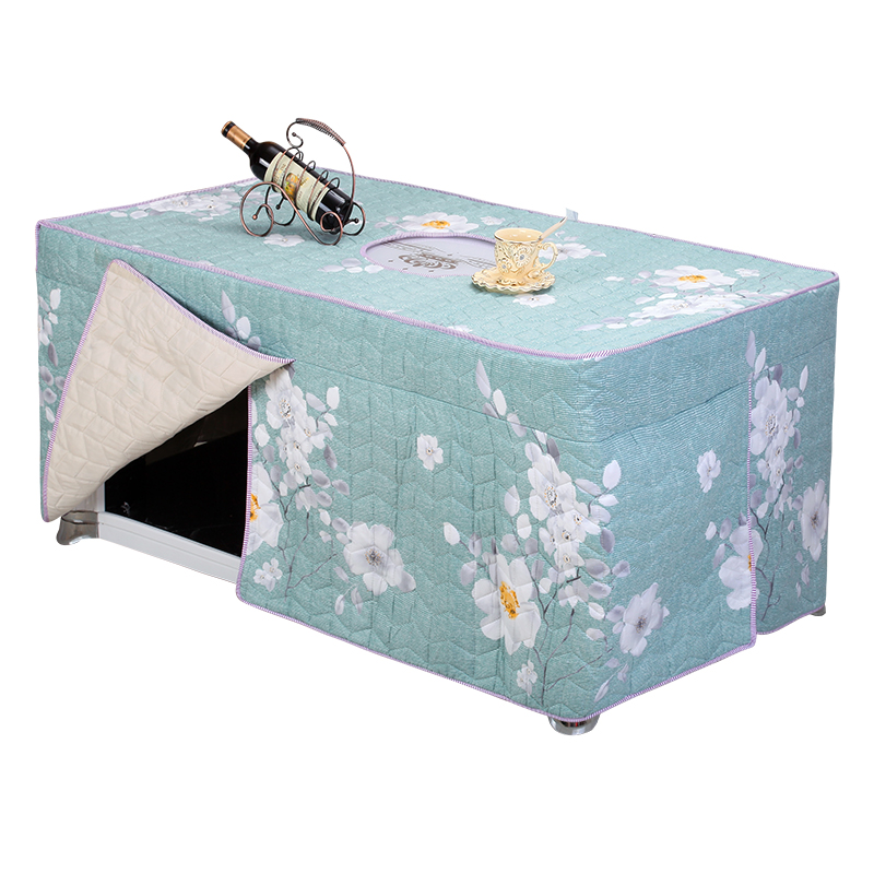 加厚烤火罩新款电炉罩现代长方形烤火炉电暖炉茶几桌布罩冬季