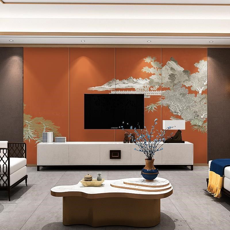 新刺绣硬包背景墙电视沙发卧室卧床头壁布皮革软包壁画,家装主材,定制壁画,淘宝优惠券,粉丝福利购,淘宝优惠卷